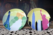 Load image into Gallery viewer, 4 Studio Nova Around The World Plates N.Y, Paris, Venice, London