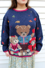 Load image into Gallery viewer, Woolrich Wool Football Teddy Bears Vintage Sweater L Woman&#39;s