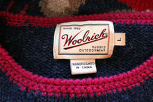 Load image into Gallery viewer, Woolrich Wool Football Teddy Bears Vintage Sweater L Woman&#39;s