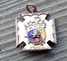 Load image into Gallery viewer, Antique KNIGHTS OF PYTHIAS Pendant Scull &amp; Crossbones