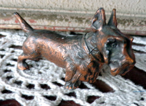Jennings  Brothers Antique Scottie Dog Figurine Metal