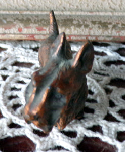 Jennings  Brothers Antique Scottie Dog Figurine Metal