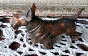 Jennings  Brothers Antique Scottie Dog Figurine Metal