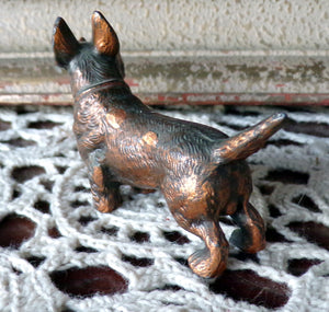 Jennings  Brothers Antique Scottie Dog Figurine Metal