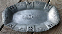 Load image into Gallery viewer, Vintage Floral Pewter Tray GOMIL 97% Portugal