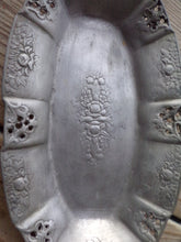 Load image into Gallery viewer, Vintage Floral Pewter Tray GOMIL 97% Portugal