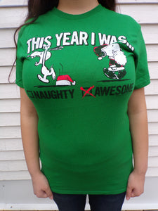 2016 Snoopy Peanuts Holiday Christmas T-Shirt Unisex S Green