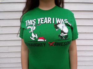 2016 Snoopy Peanuts Holiday Christmas T-Shirt Unisex S Green