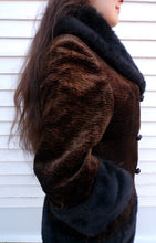 Load image into Gallery viewer, Vintage Faux Fur Peacoat Princess Steampunk Davis Jonathan Logan  L