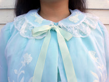 Load image into Gallery viewer, Vintage Odette Barsa Floral Lace Bed Jacket Robe
