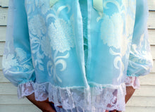 Load image into Gallery viewer, Vintage Odette Barsa Floral Lace Bed Jacket Robe