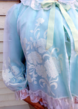 Load image into Gallery viewer, Vintage Odette Barsa Floral Lace Bed Jacket Robe