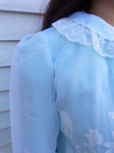 Load image into Gallery viewer, Vintage Odette Barsa Floral Lace Bed Jacket Robe