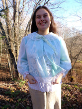 Load image into Gallery viewer, Vintage Odette Barsa Floral Lace Bed Jacket Robe