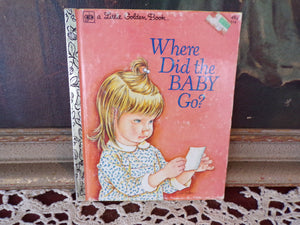 Vtg 70's We Help Mommy, Where Did the Baby Go, Who Comes To Your House Little Golden Books