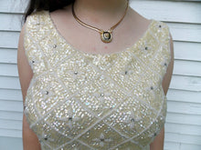 Load image into Gallery viewer, Regalia Vintage Sequin Beaded Rhinestone Top Shell M