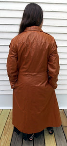 NOS Vintage Brown Trench Coat Rain Coat 16 Water Repellent