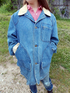 Vintage L.L. Bean Denim Barn Jacket Lined L