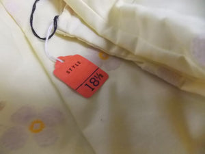 NOS Vintage 60's flocked Floral Sundress 18 1/2