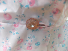 Load image into Gallery viewer, Vintage CHERRIES Campus Girl Robe Pink &amp; Blue Semi Sheer