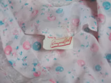 Load image into Gallery viewer, Vintage CHERRIES Campus Girl Robe Pink &amp; Blue Semi Sheer