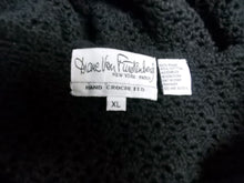 Load image into Gallery viewer, Vintage Diane Von Furstenberg Hand Crocheted Sweater Black XL