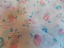Load image into Gallery viewer, Vintage CHERRIES Campus Girl Robe Pink &amp; Blue Semi Sheer