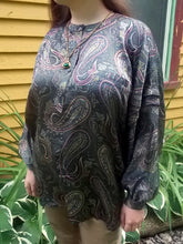 Load image into Gallery viewer, Vintage Escada Paisley Print Silk Blouse 36