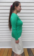 Load image into Gallery viewer, Vintage Givenchy Sport Green Sweater V-Neck 36