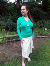 Load image into Gallery viewer, Vintage Givenchy Sport Green Sweater V-Neck 36