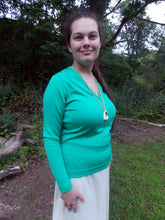 Load image into Gallery viewer, Vintage Givenchy Sport Green Sweater V-Neck 36