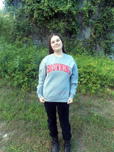 Load image into Gallery viewer, Russell Browning Athletic Sweatshirt S Gray &amp; Red