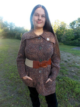 Load image into Gallery viewer, Vintage Scotland Wool Cowichan Cardigan Sweater L