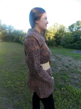 Load image into Gallery viewer, Vintage Scotland Wool Cowichan Cardigan Sweater L