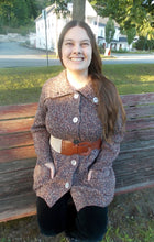 Load image into Gallery viewer, Vintage Scotland Wool Cowichan Cardigan Sweater L