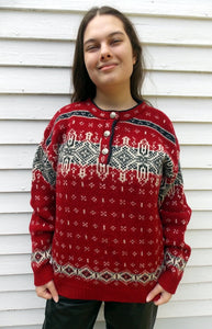 Vintage L.L. Bean Nordic Holiday Sweater Large