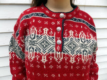 Load image into Gallery viewer, Vintage L.L. Bean Nordic Holiday Sweater Large