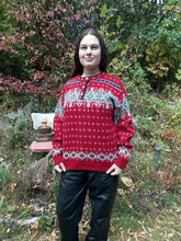 Load image into Gallery viewer, Vintage L.L. Bean Nordic Holiday Sweater Large