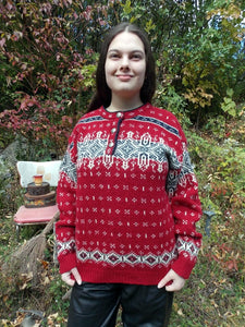 Vintage L.L. Bean Nordic Holiday Sweater Large