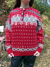 Load image into Gallery viewer, Vintage L.L. Bean Nordic Holiday Sweater Large