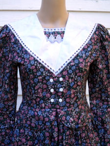 Vintage Gunne Sax Jessica Mcclintock Peasant Dress Girls 12