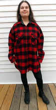 Load image into Gallery viewer, JOHNSON Woolen Mills Red Plaid Wool Men&#39;s Shirt L Hunting