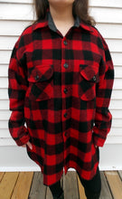 Load image into Gallery viewer, JOHNSON Woolen Mills Red Plaid Wool Men&#39;s Shirt L Hunting