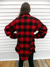 Load image into Gallery viewer, JOHNSON Woolen Mills Red Plaid Wool Men&#39;s Shirt L Hunting