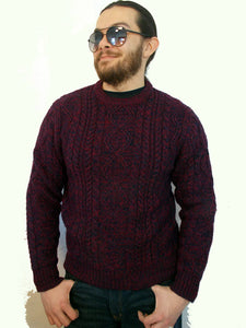 Vintage Lord & Taylor Wool Mens Sweater Cable Knit Medium