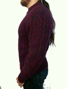 Vintage Lord & Taylor Wool Mens Sweater Cable Knit Medium