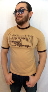 Vintage WRANGLER Wrapid Transit Train T-Shirt Mens S M