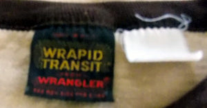 Vintage WRANGLER Wrapid Transit Train T-Shirt Mens S M