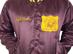 Vintage Swingster Green Dragon  Bomber Jacket L snap front