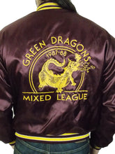 Load image into Gallery viewer, Vintage Swingster Green Dragon  Bomber Jacket L snap front